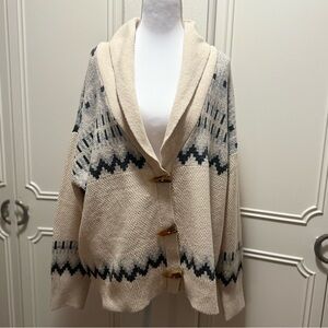 Frye Shawl Collar Button Up Cardigan